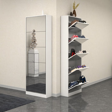 8 Belles Idées de Porte-Chaussures avec Miroir pour une Entrée Élégante et Fonctionnelle