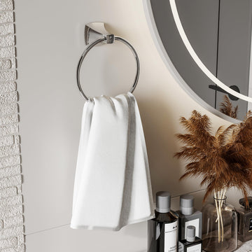 8 Idées de Porte-Serviettes de Salle de Bain gain de Place pour Murs Étroits