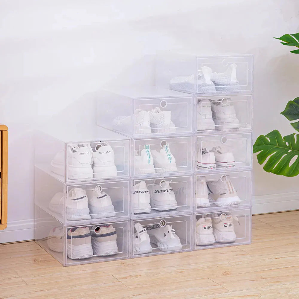 Boites à chaussures transparentes