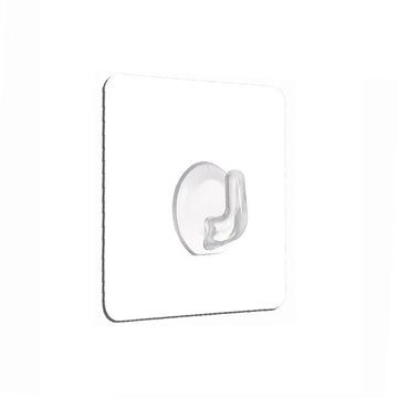 Crochet adhésif transparent