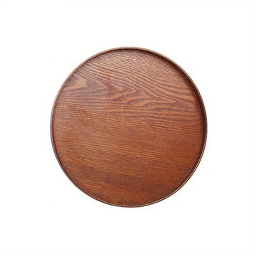 Plateau rond en bois