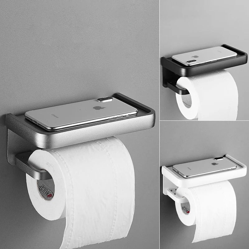Porte papier-toilette avec tablette