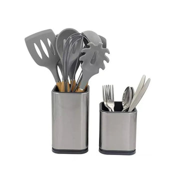 Pot à ustensiles de cuisine en inox