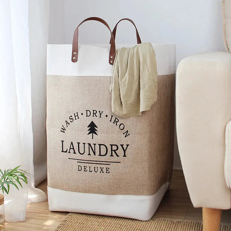 Sac à linge sale en toile