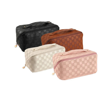Trousse de toilette en cuir